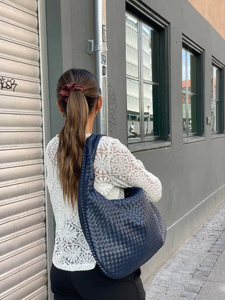 Sassy Bag - Sac à Main Tressé en Cuir Luxueux