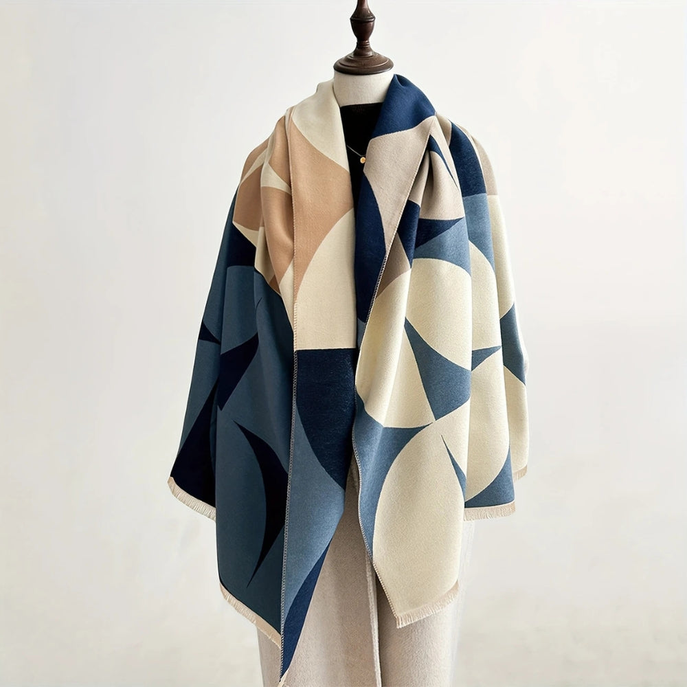 Écharpe Poncho Réversible