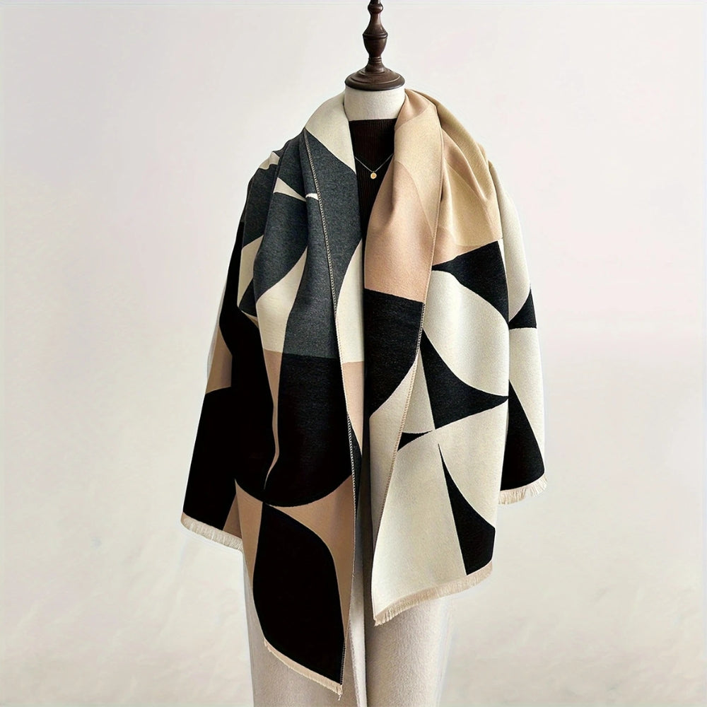 Écharpe Poncho Réversible