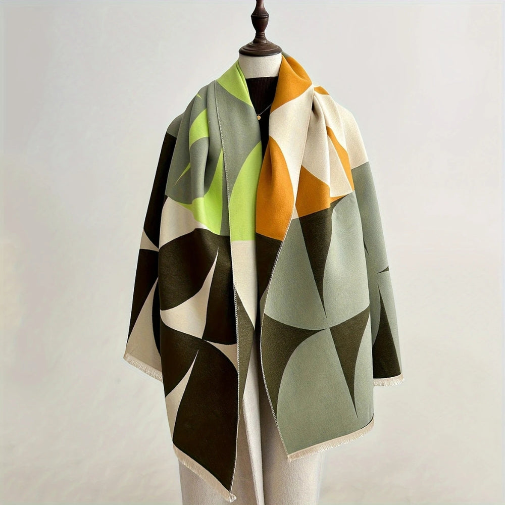 Écharpe Poncho Réversible