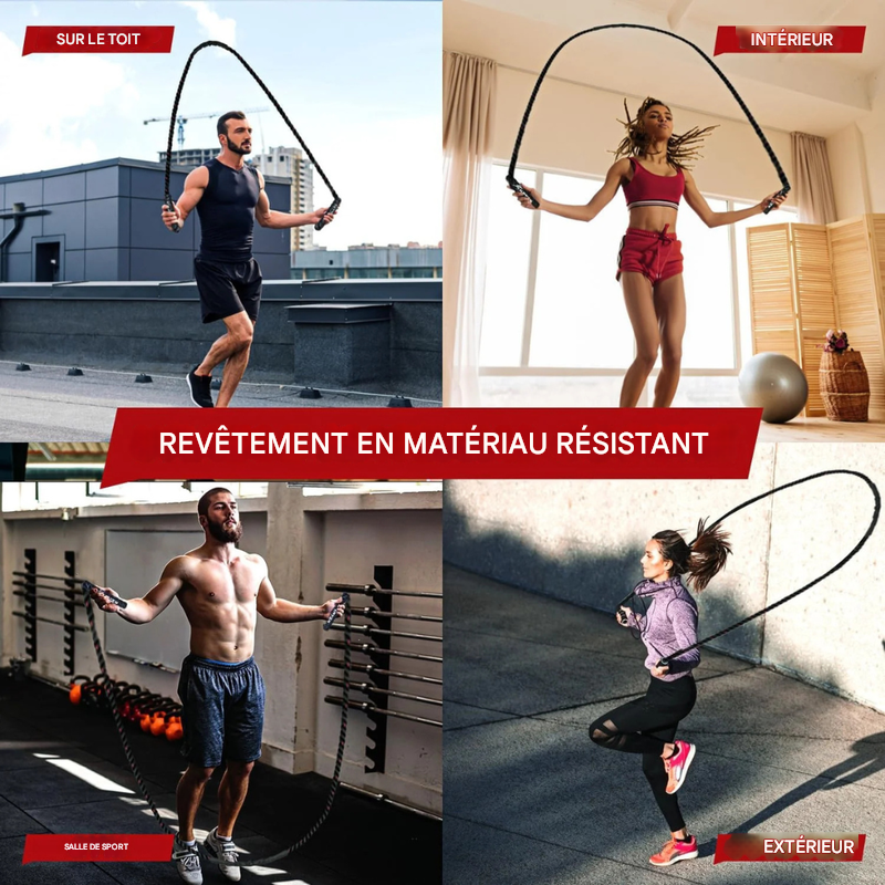 Corde à sauter réglable PowerJump