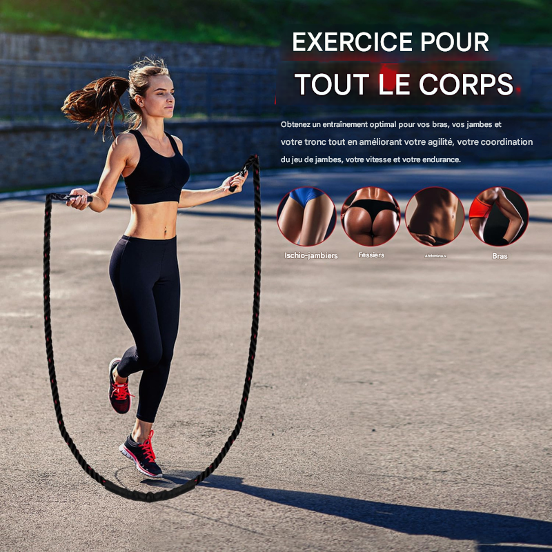 Corde à sauter réglable PowerJump