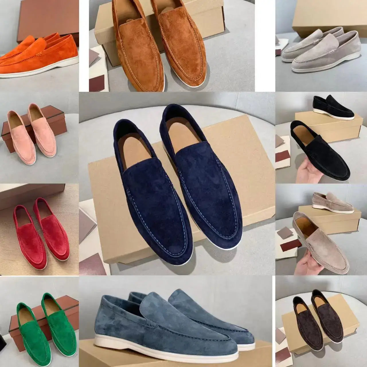 LuxeFoot - Loafers en Suède pour Hommes, Confort Élevé et Style Élégant