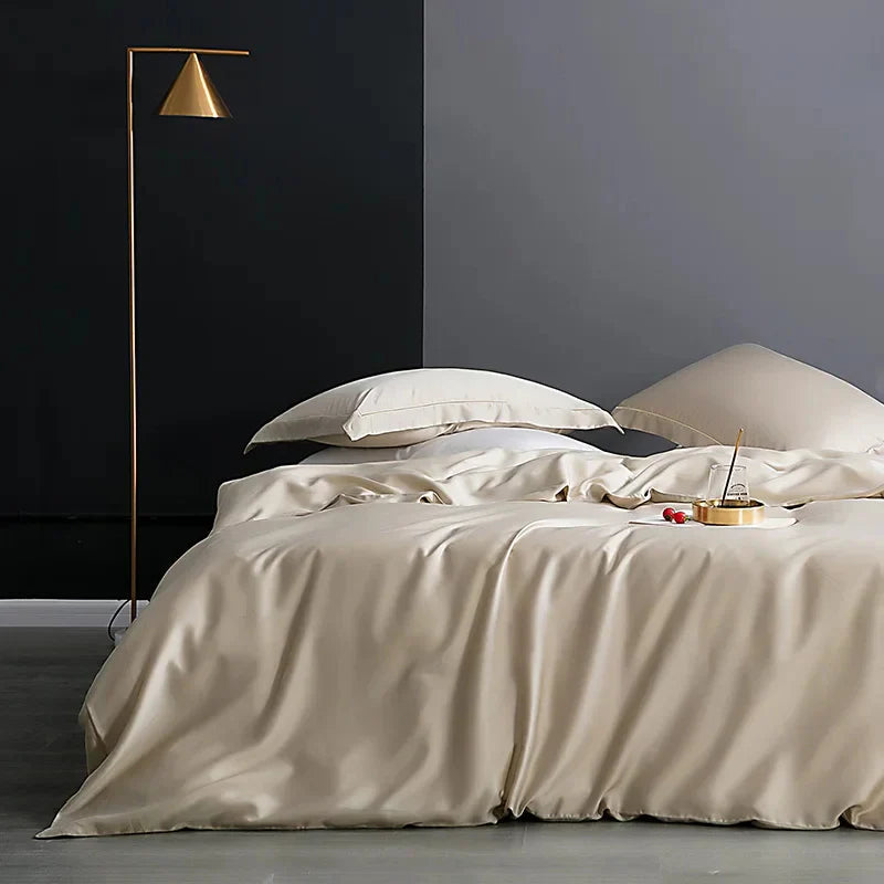 Ornamy - Housse de Couette en Coton Doux pour un Confort Optimal