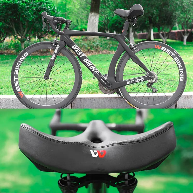 Selle de vélo confortable avec assise extra large pour un confort maximal