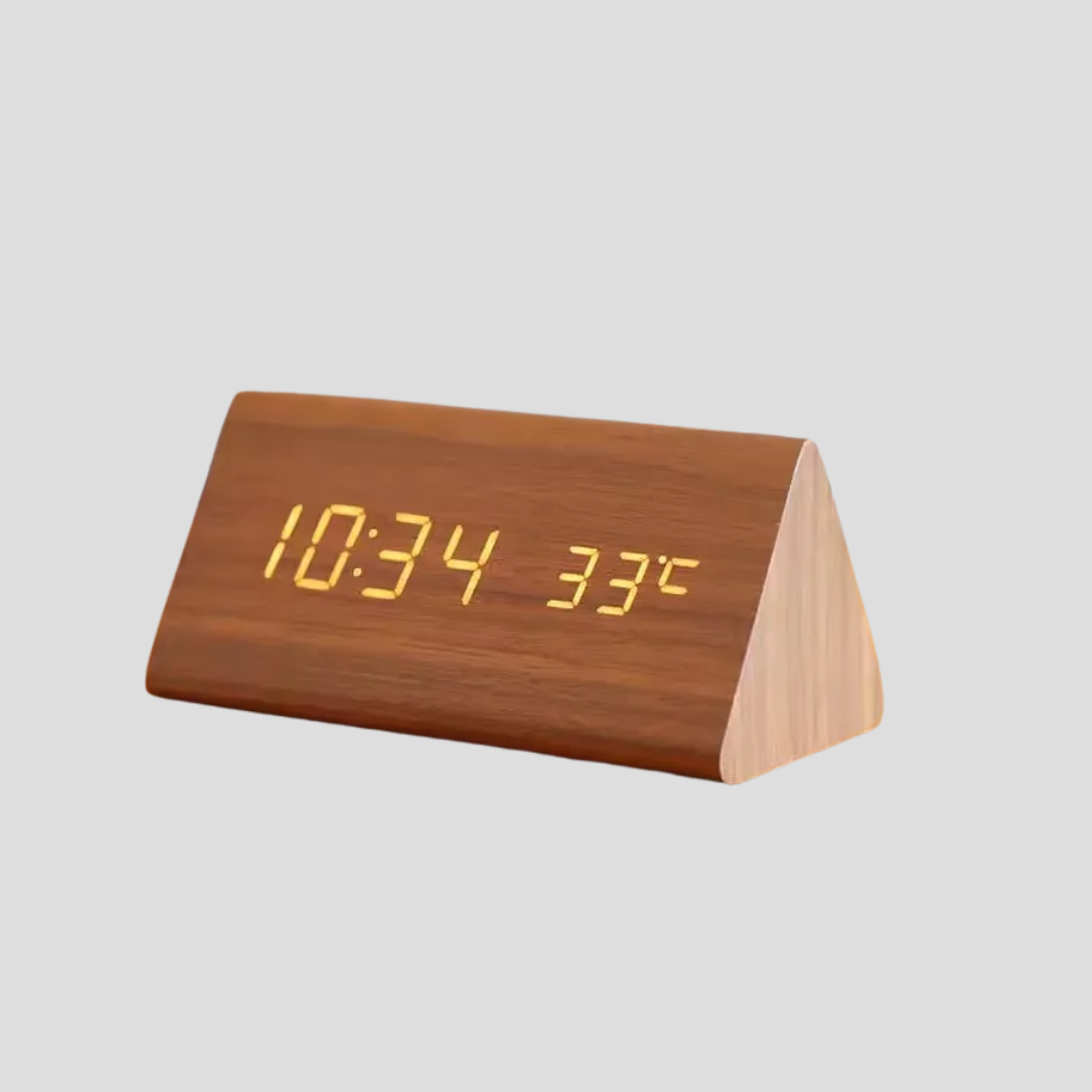 Réveil à affichage LED avec commande vocale