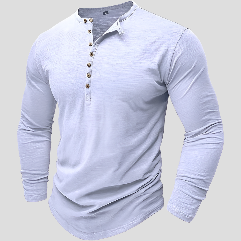 Chemise ample en mélange de coton pour homme