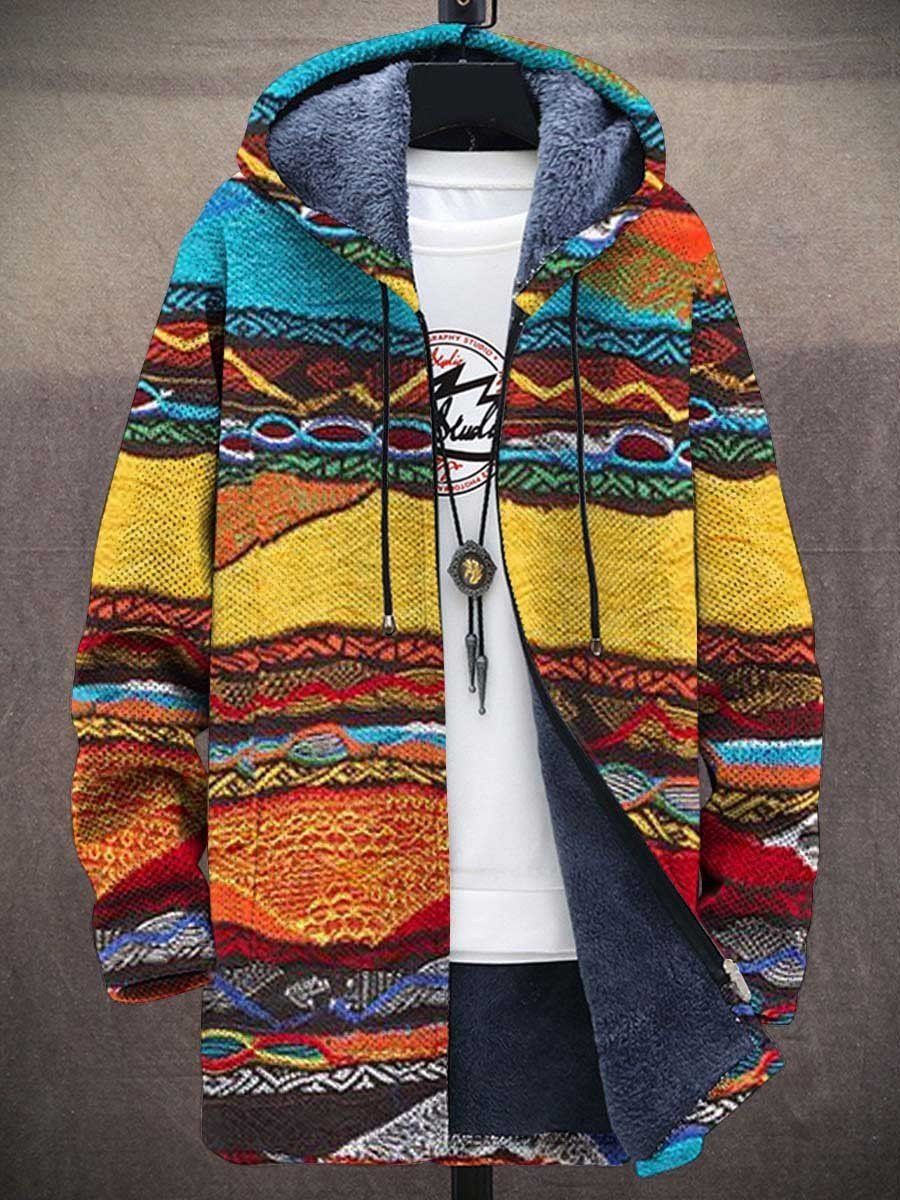 Gilet rétro colorblock pour hommes