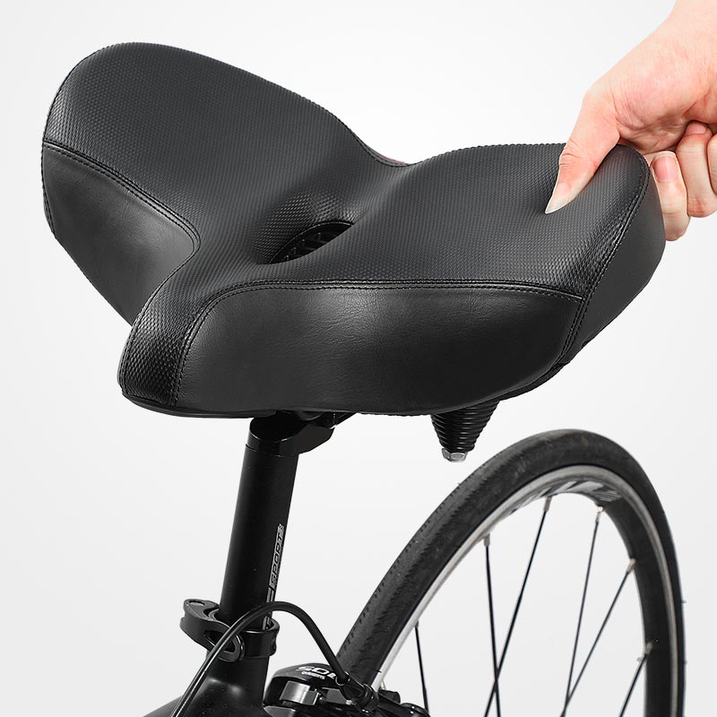 Selle de vélo confortable avec assise extra large pour un confort maximal