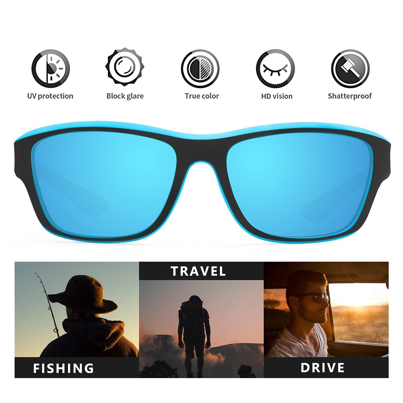 VisionPro - Lunettes de Sport Polaroïdes UV400 - Légères et Durables, Idéales pour l'Aventure