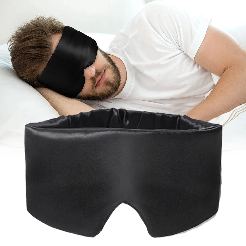 SnoozeLux - Masque de Nuit en Soie de Murier pour un Sommeil Réparateur