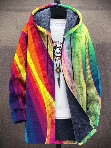 Gilet rétro colorblock pour hommes