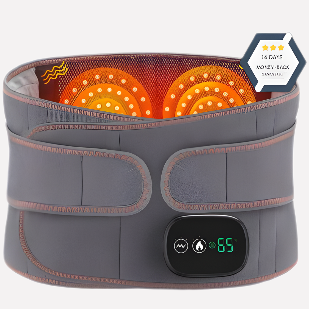 Ceinture de massage avec chaleur à lumière rouge
