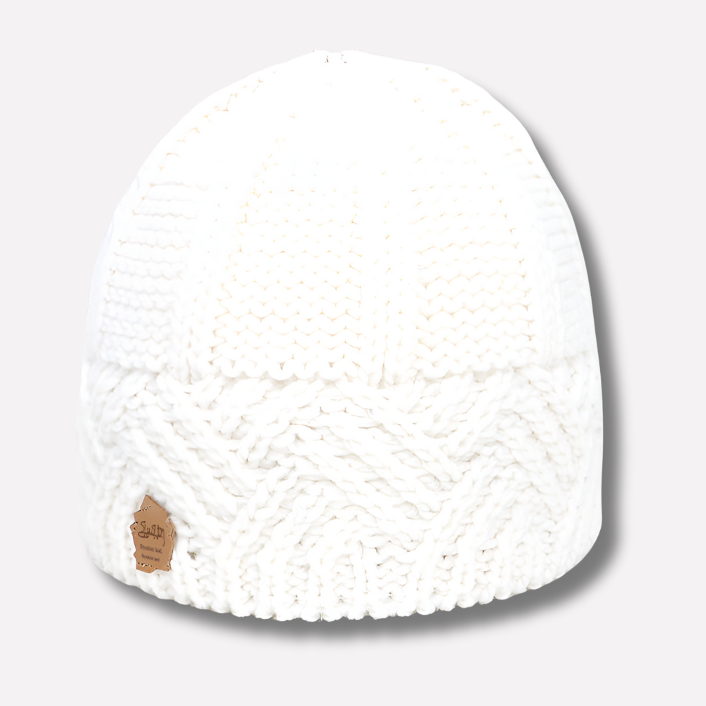 Bonnet en maille pour femme