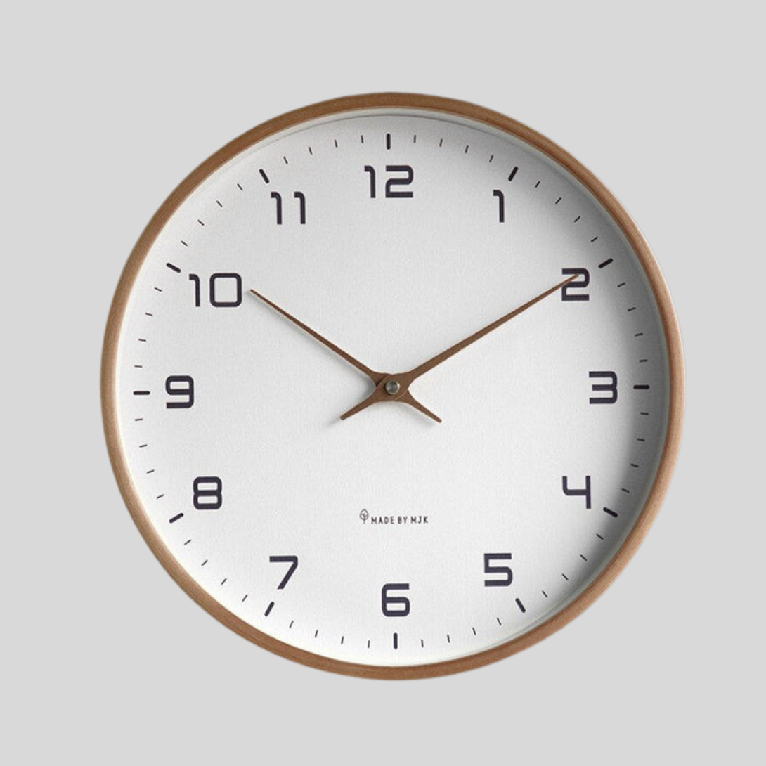 Horloge Scandinave en Bois Exquise