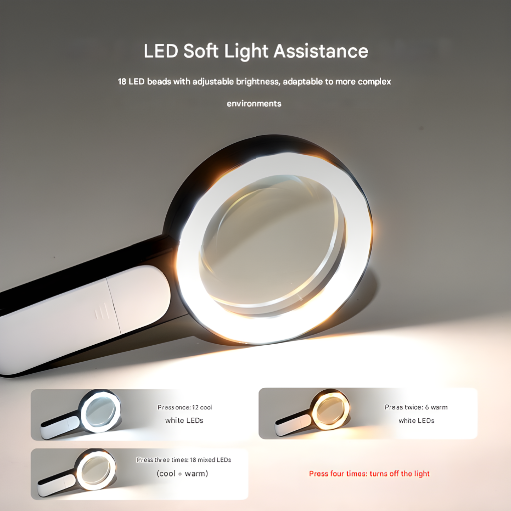 Loupe optique portative 20×