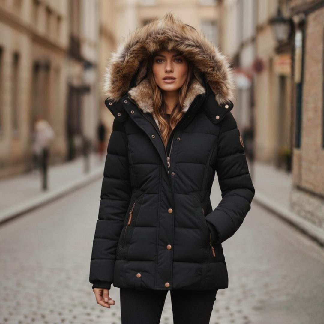 Veste Matelassée à Capuche pour Femme