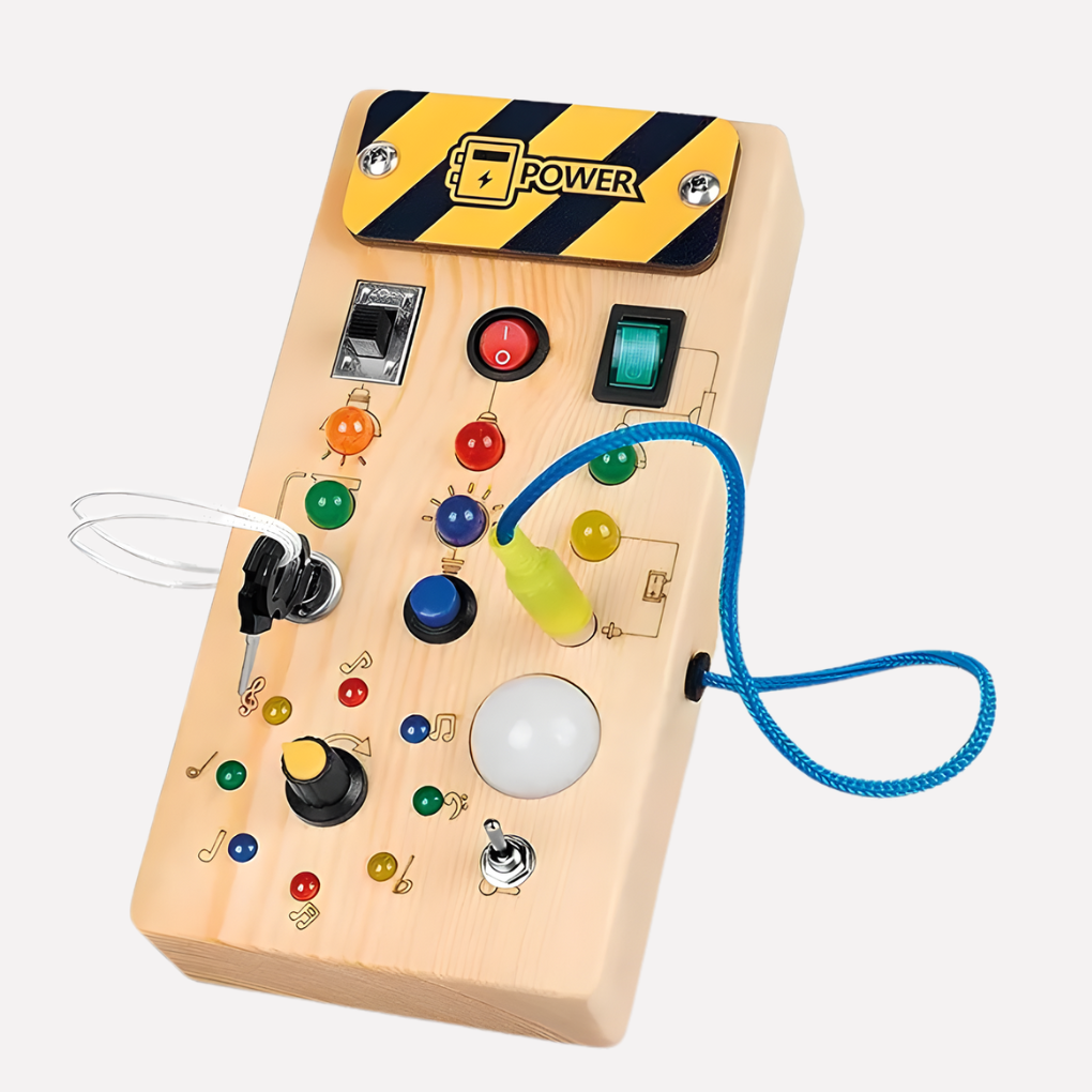 Tableau d'activités Montessori avec lumières LED