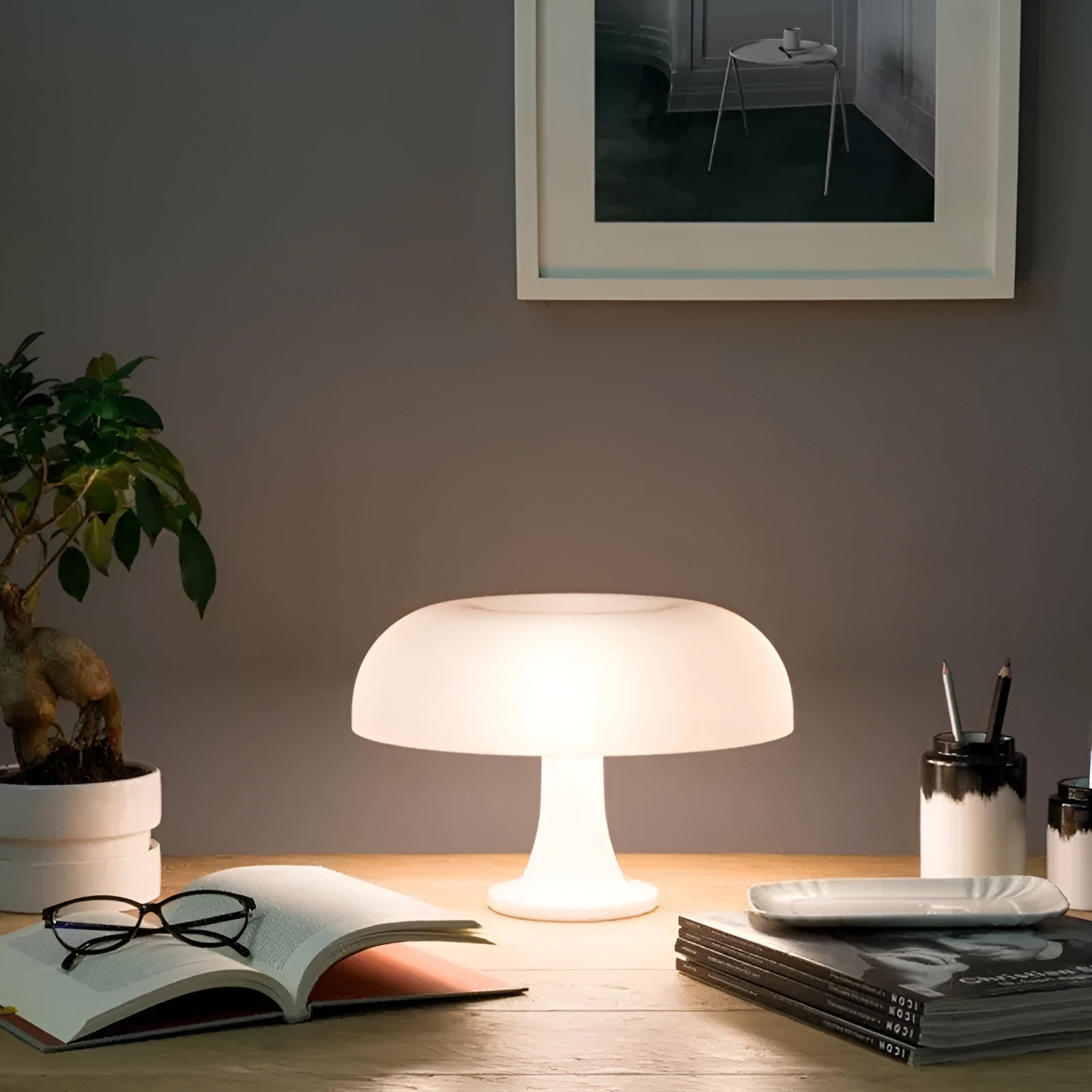 LumiFashion - Lampe LED Champignon Design Rétro et Éco-énergétique