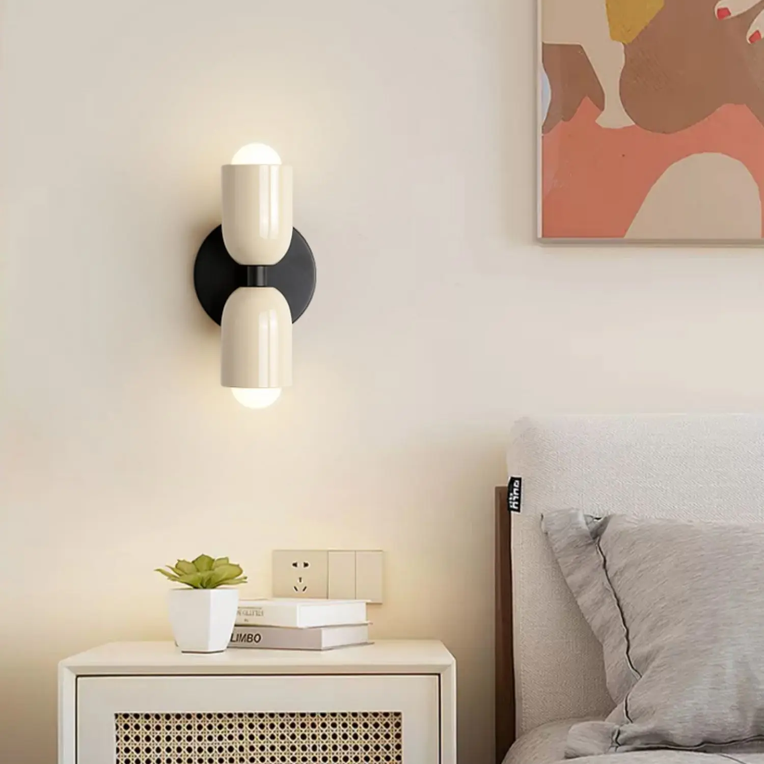 LuxeLumière - Applique Murale Double Design Moderne en Acier Inoxydable, Écologique et Facile à Installer