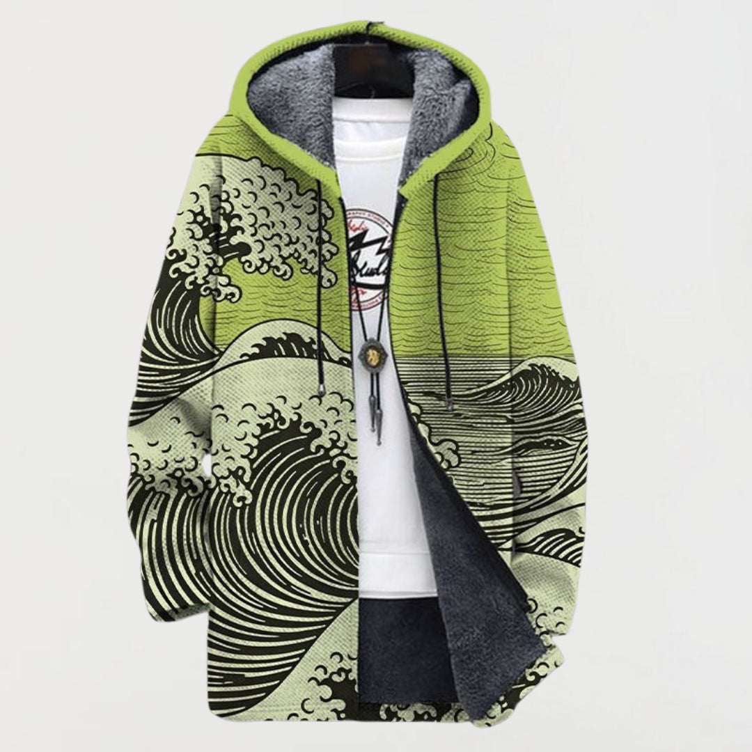 Gilet rétro colorblock pour hommes