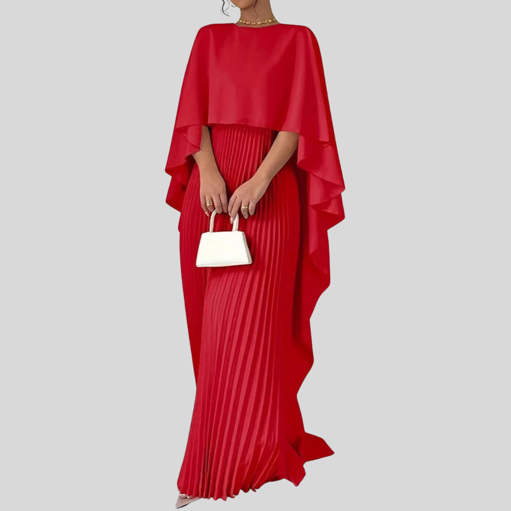 Robe Maxi à Manches Chauve-Souris – Ligne Fluide