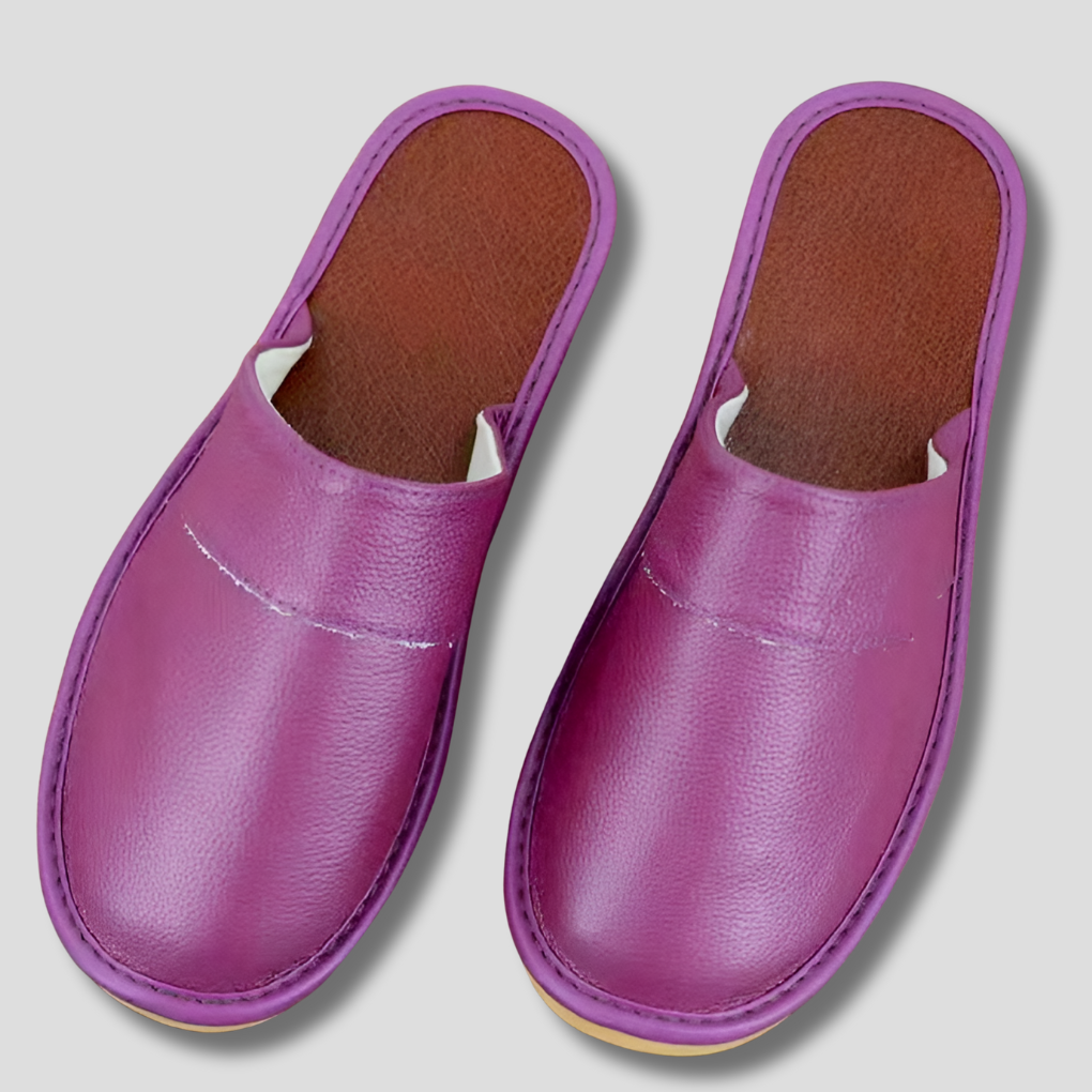 Pantoufles en cuir pour hommes