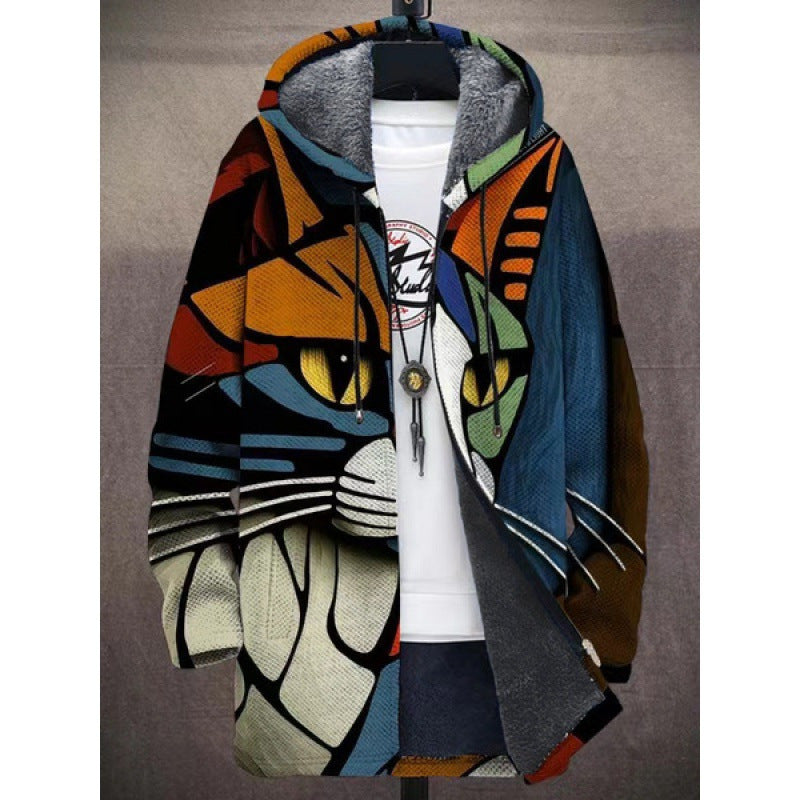 Gilet rétro colorblock pour hommes