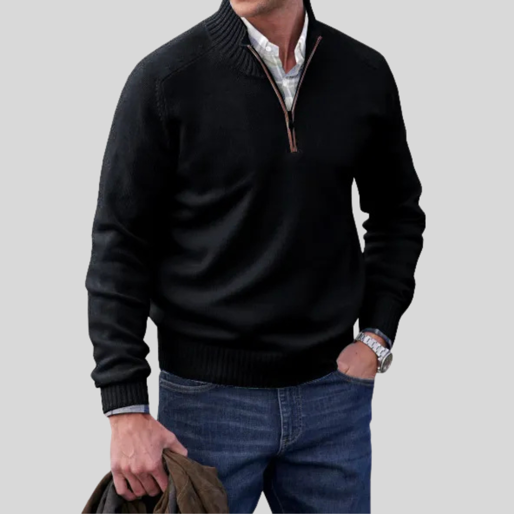 Pull à fermeture éclair pour homme