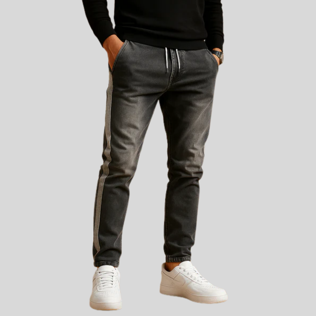 Jean en denim stretch pour homme coupe ajustée