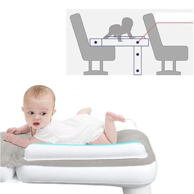 LittleDreams - Lit de Voyage Gonflable pour Bébé avec Pompe à Main