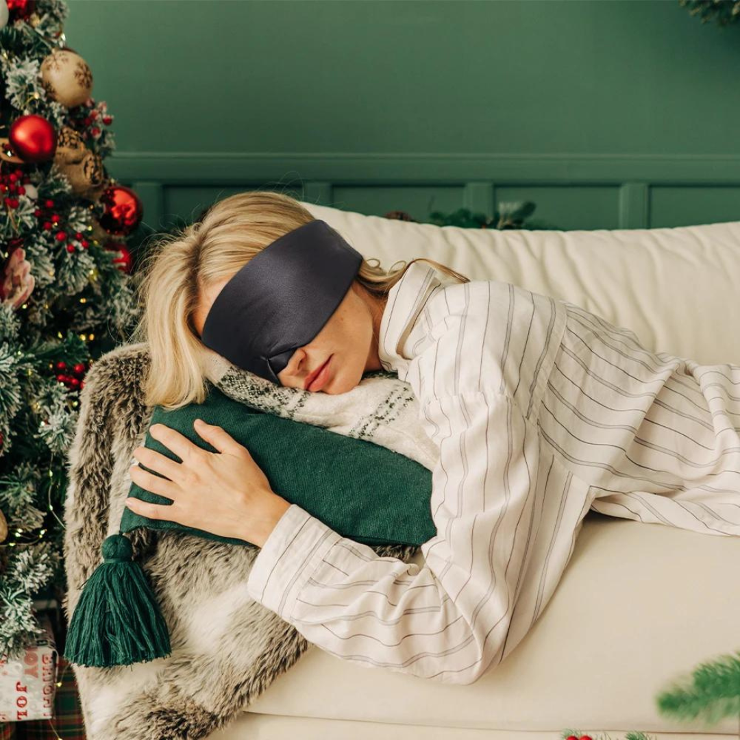 SnoozeLux - Masque de Nuit en Soie de Murier pour un Sommeil Réparateur