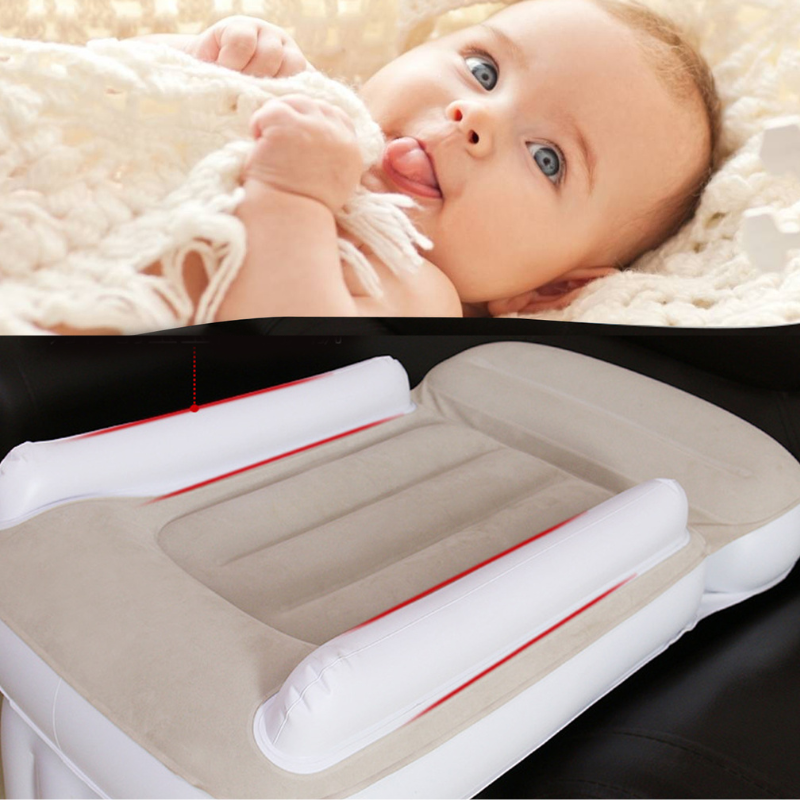 LittleDreams - Lit de Voyage Gonflable pour Bébé avec Pompe à Main