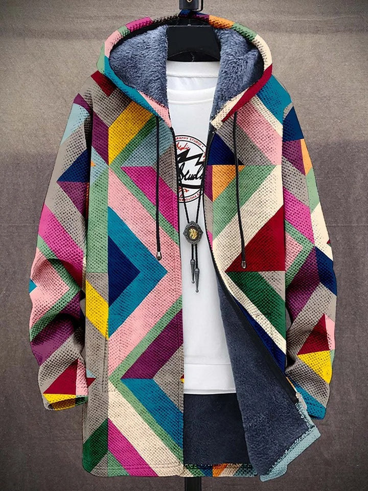 Gilet rétro colorblock pour hommes