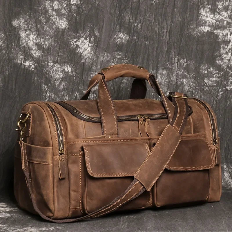 VoyageChic - Sac de Voyage Vintage avec Charme Intemporel