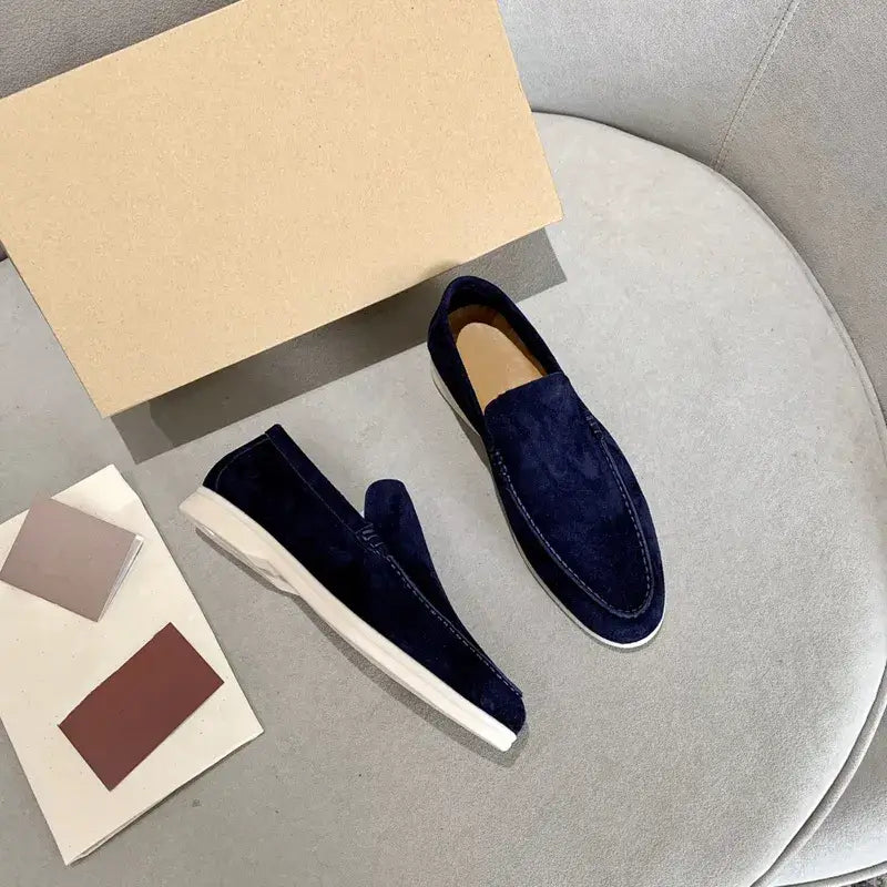 LuxeFoot - Loafers en Suède pour Hommes, Confort Élevé et Style Élégant