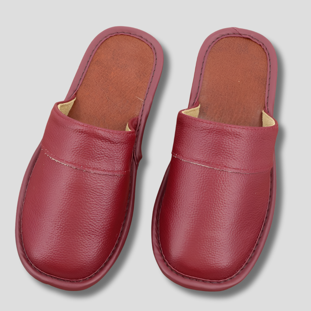 Pantoufles en cuir pour hommes