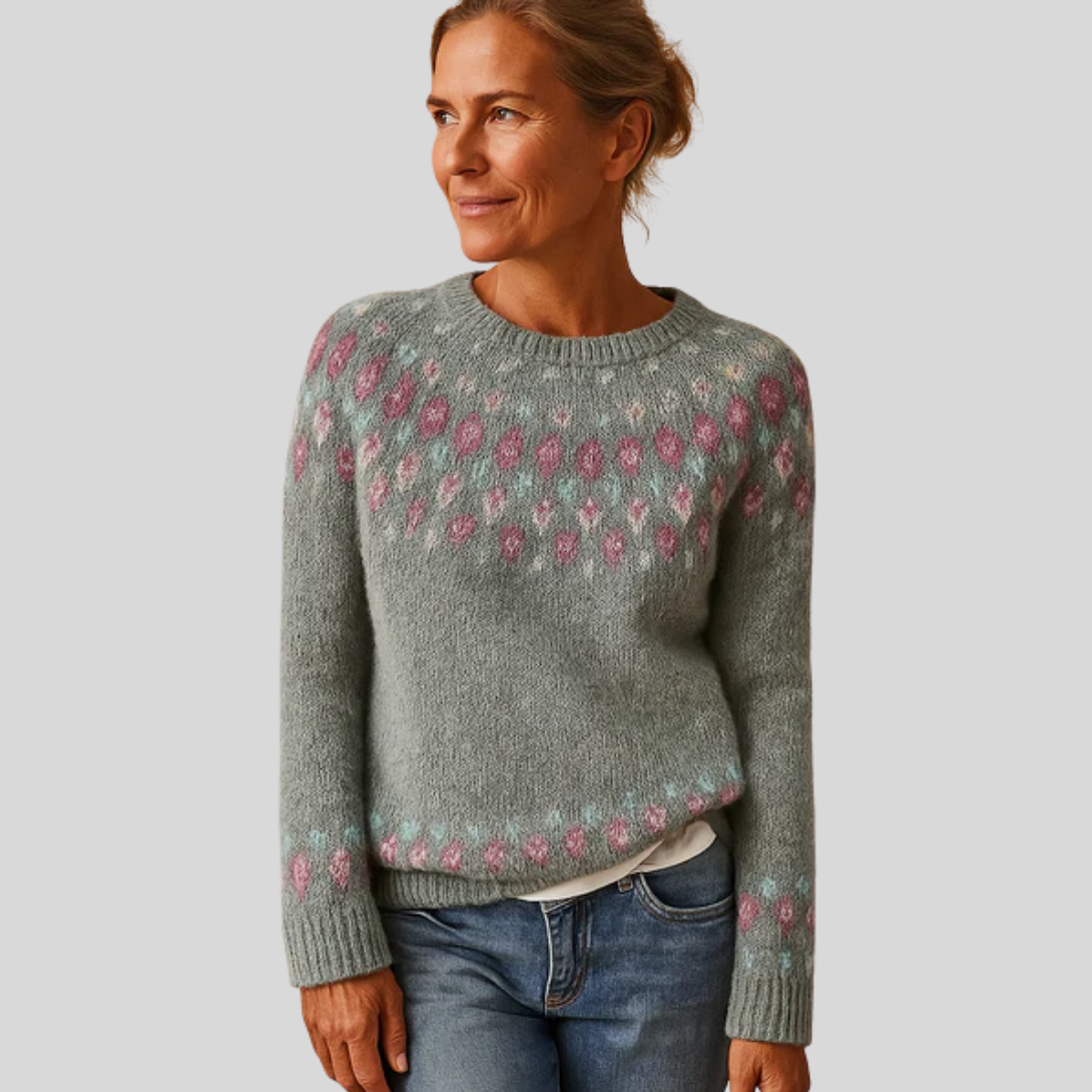 Pull en Laine Imprimé pour Femme