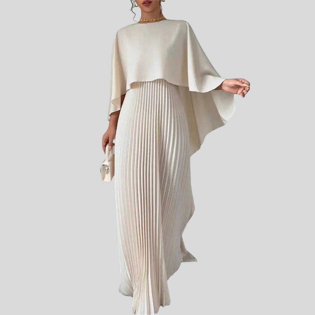 Robe Maxi à Manches Chauve-Souris – Ligne Fluide