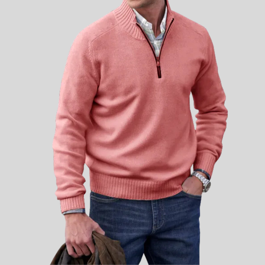 Pull à fermeture éclair pour homme