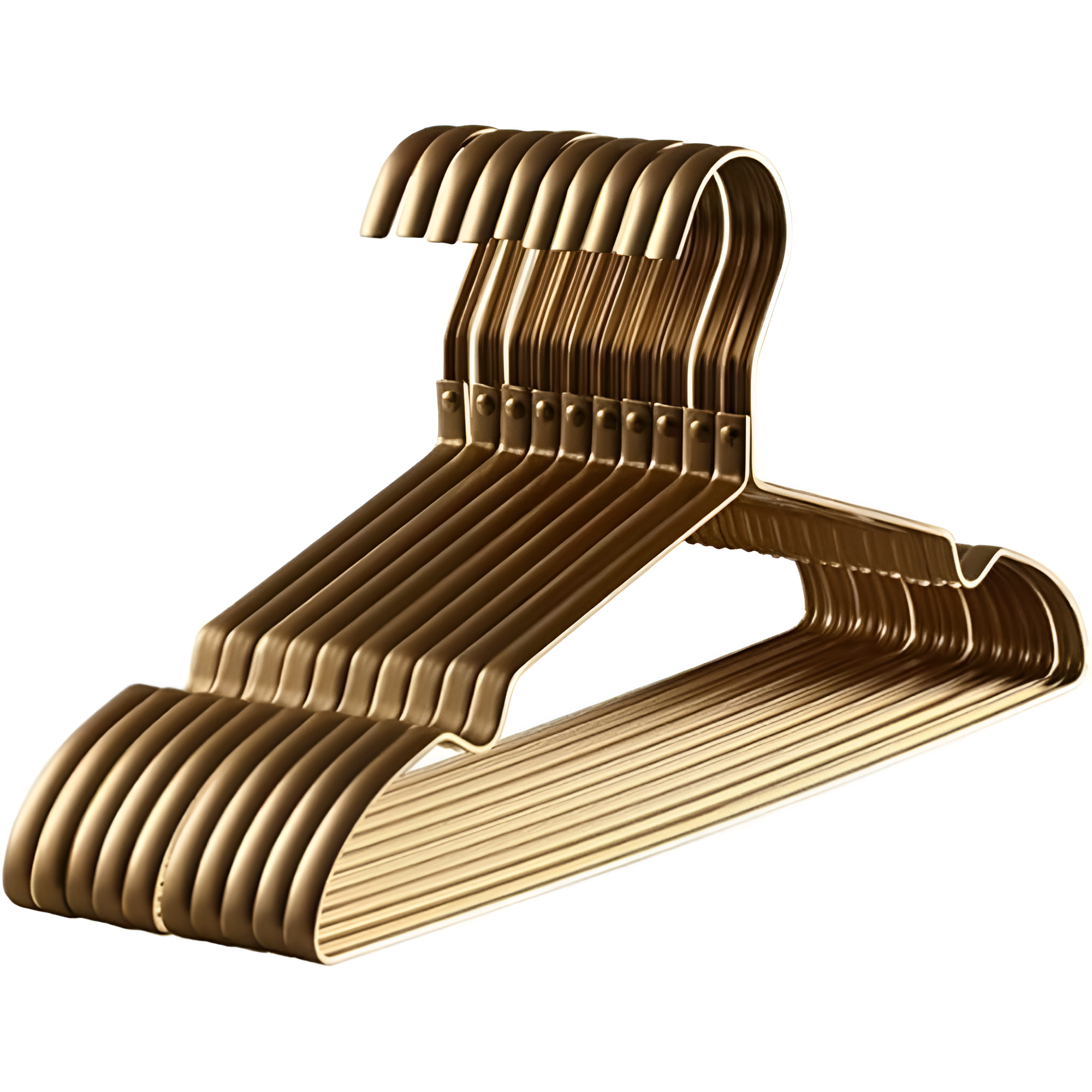 Cintres antidérapants de luxe en alliage d'aluminium