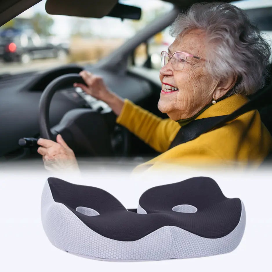 ConfortAssuré - Coussin Ergonomique pour Soulager les Douleurs Lombaires
