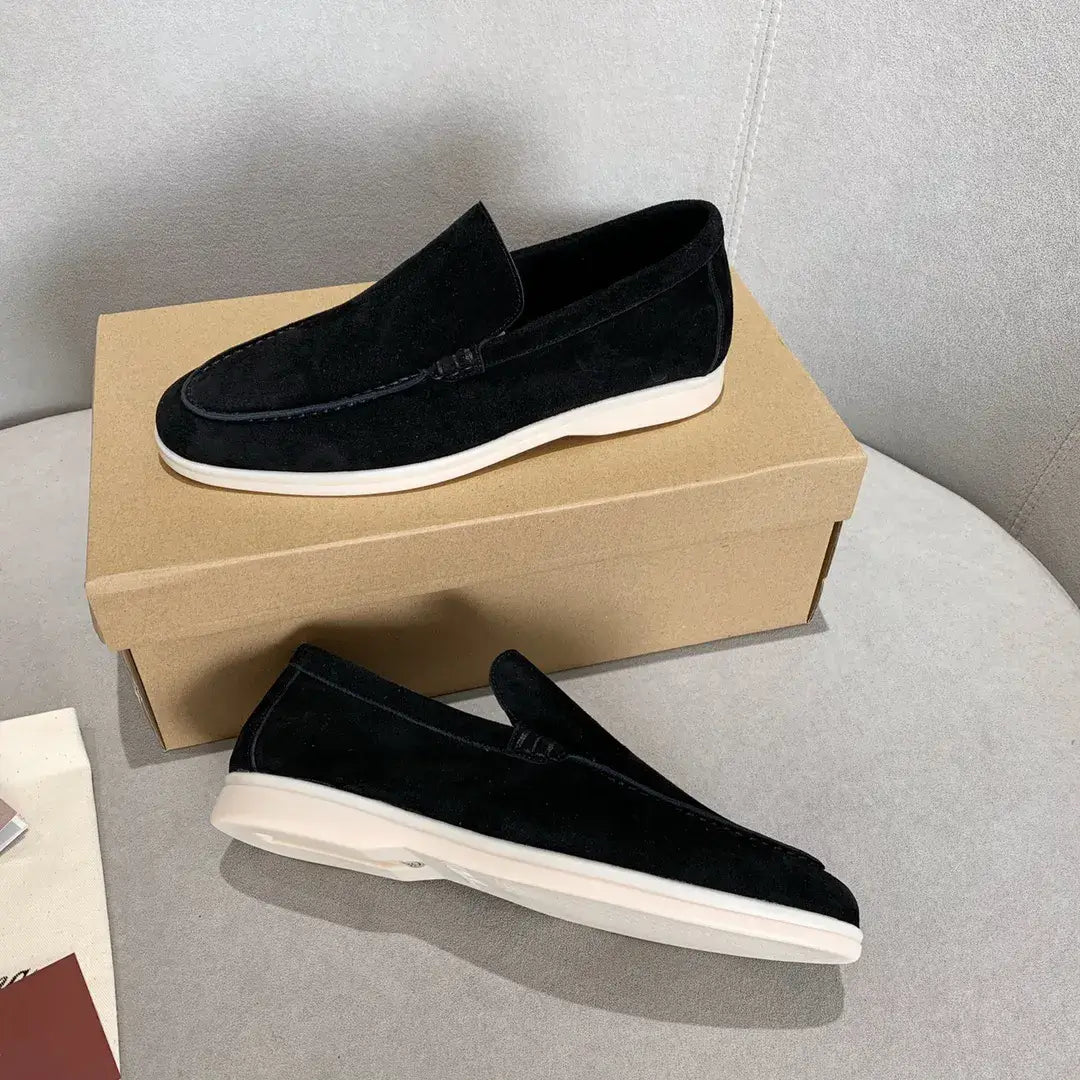 LuxeFoot - Loafers en Suède pour Hommes, Confort Élevé et Style Élégant