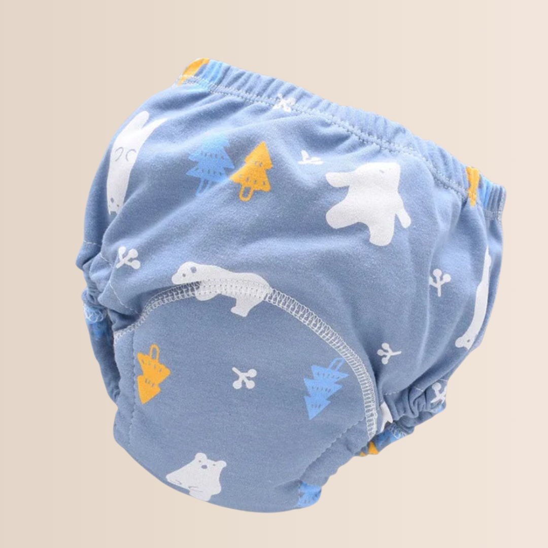 Culottes d'apprentissage réutilisables en coton 6 couches pour bébé