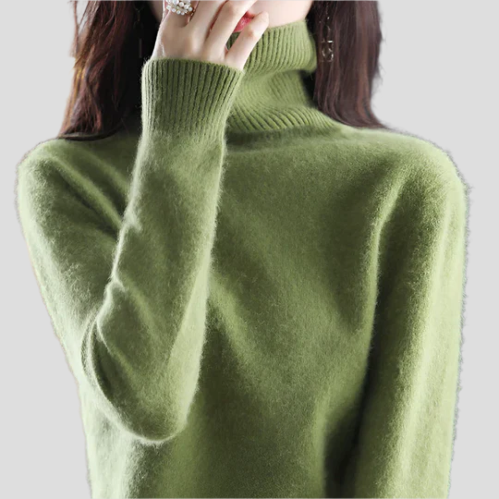 Pull à col roulé pour femme