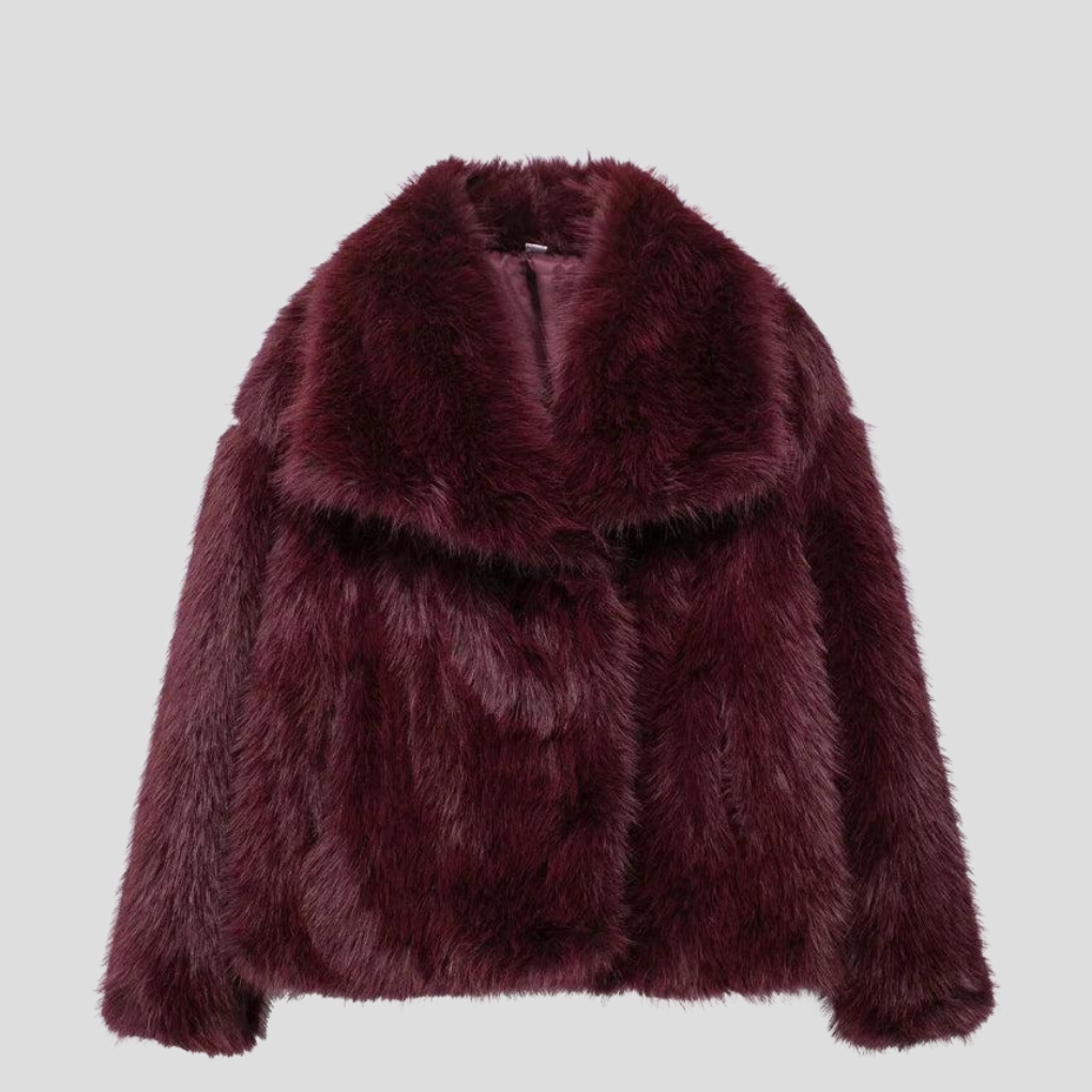 Veste en fausse fourrure pour femme