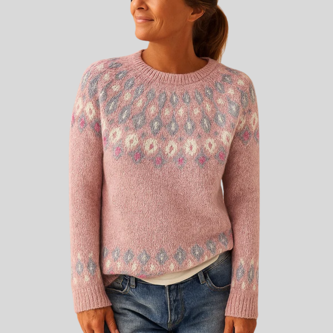 Pull en Laine Imprimé pour Femme
