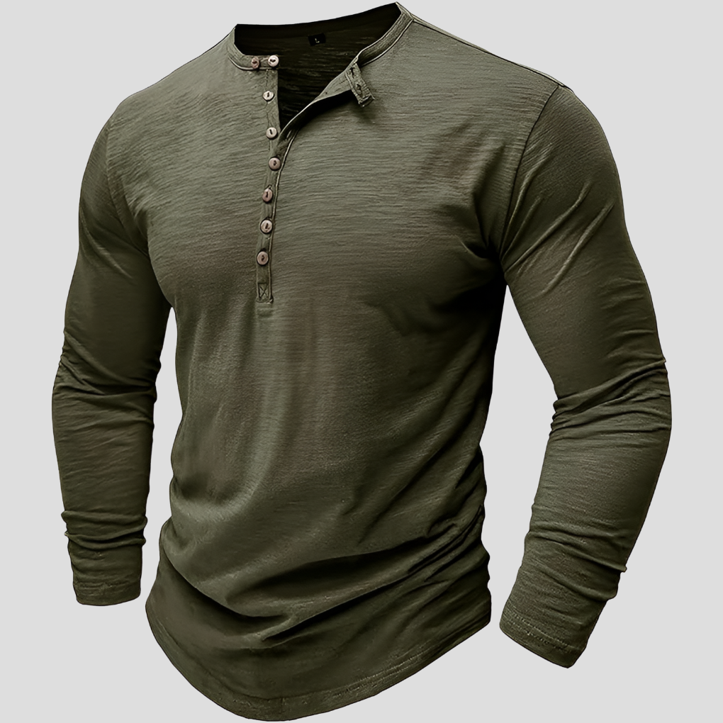 Chemise ample en mélange de coton pour homme