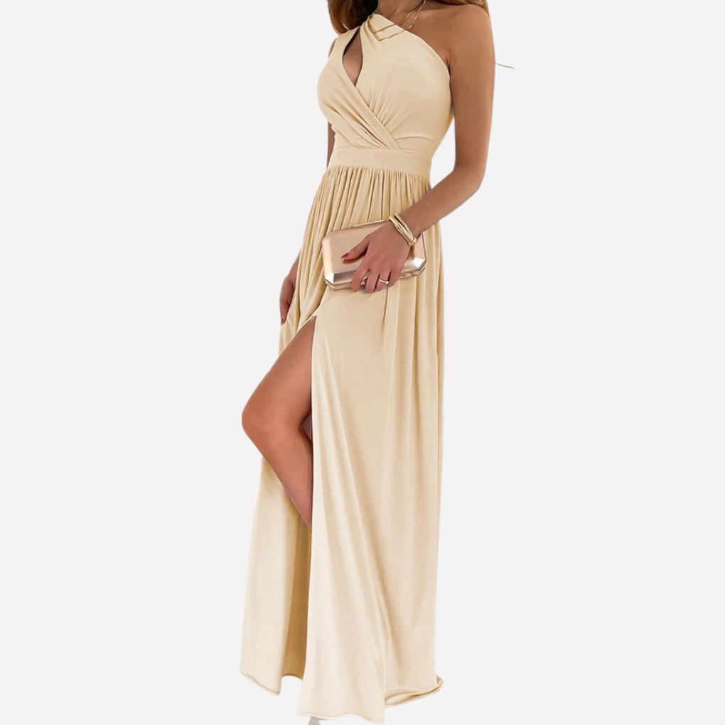 Robe à col licou pour femme