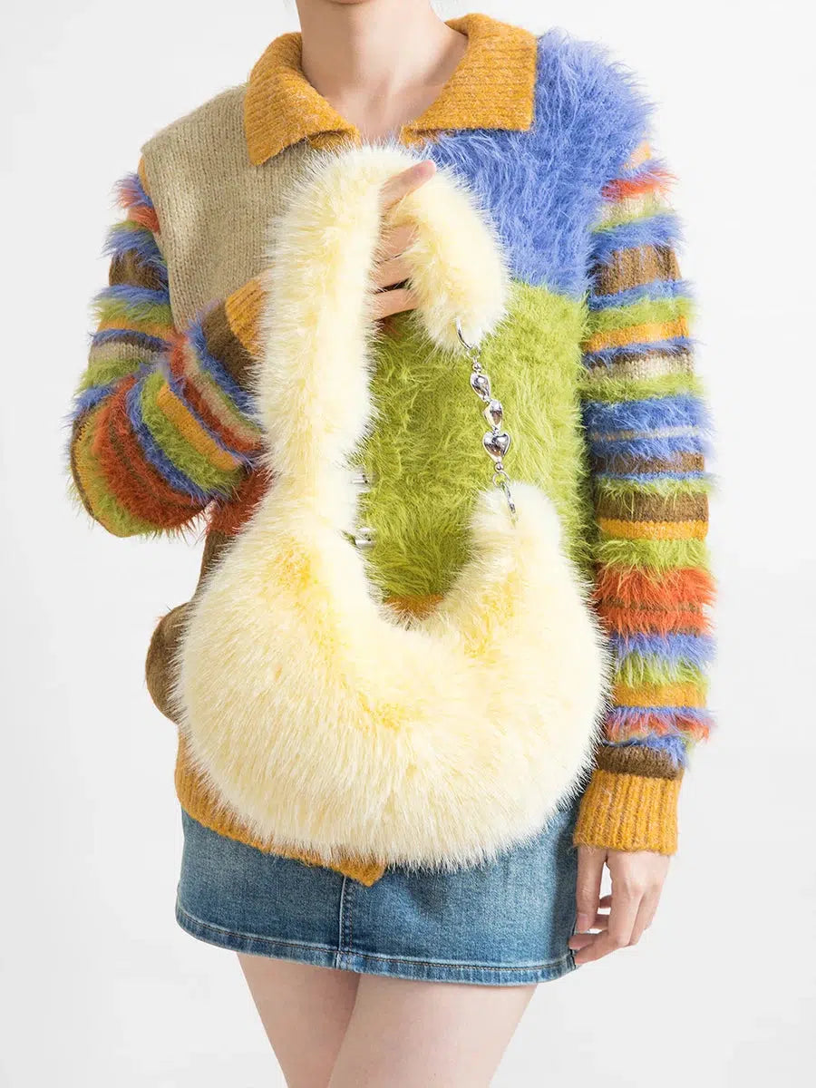 FluffyStyle - Sac Multifonctionnel Doux pour un Look Streetwear Unique